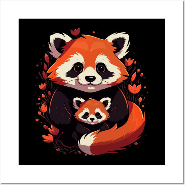 Red Panda Fathers Day Wall Art by JH Mart